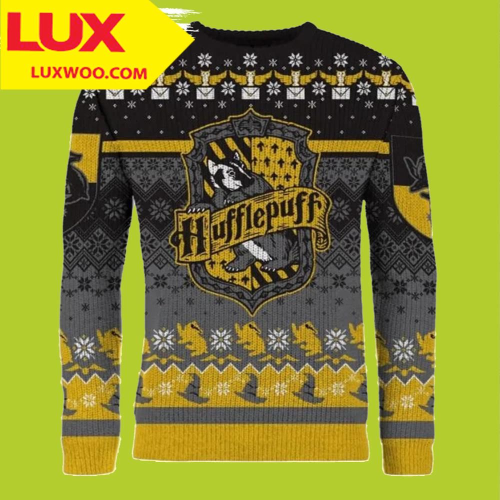 Happy Huffle Days Harry Potter Ugly Christmas Sweater