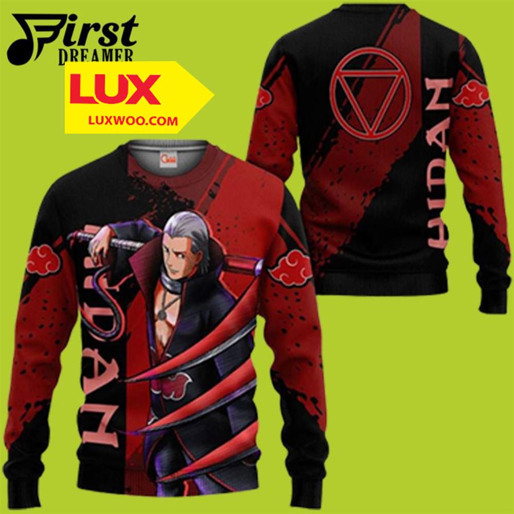 Hidan Akatsuki Ugly Christmas Sweaterakatsuki Naruto Custom Anime Akatsuki Christmas Sweater