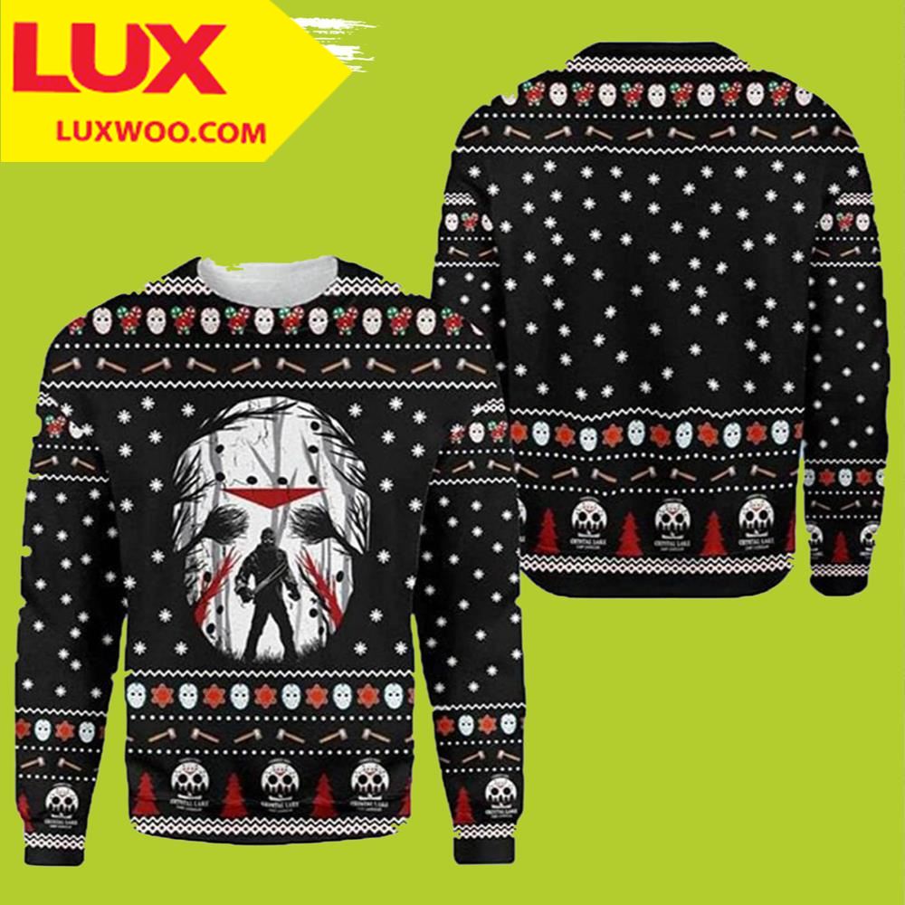 Jason Voorhees Horror Ugly Christmas Sweater