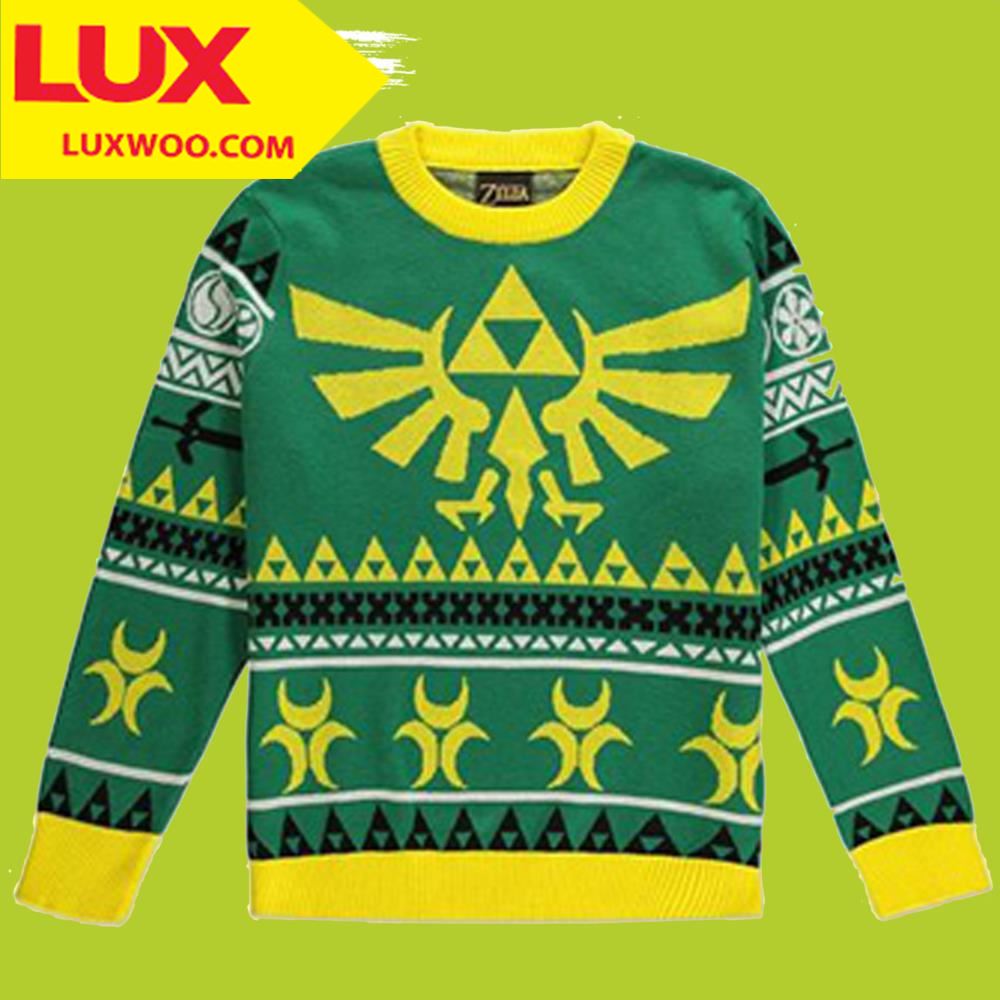 Legend Of Zelda Knitted Hyrule Bright Zelda Ugly Christmas Sweater