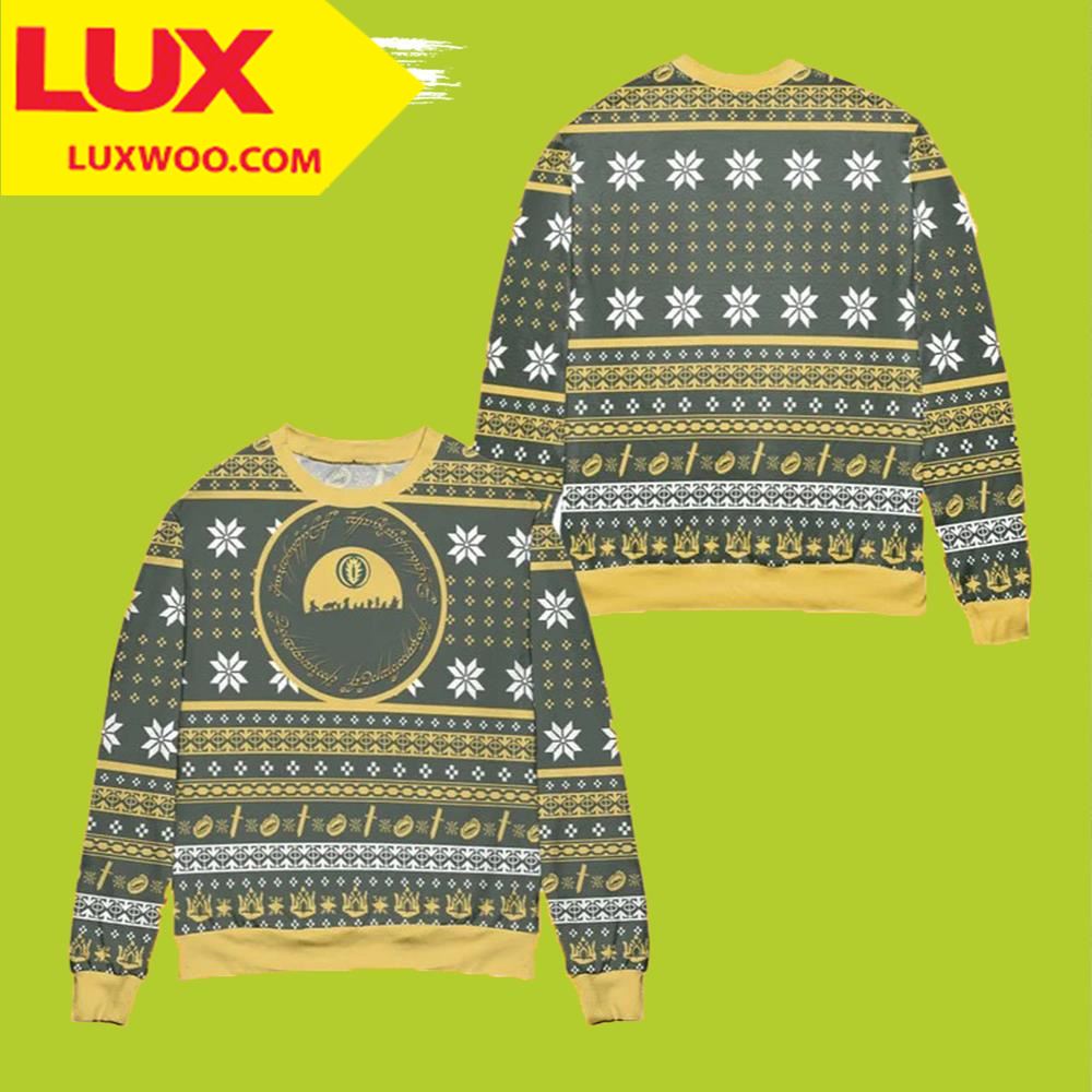 Lord Of The Rings Ugly Christmas Sweater Anneau Seigneur Des Anneaux
