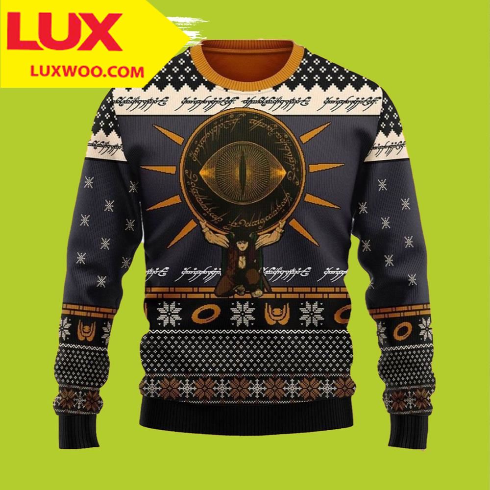 Merry Christmas Lord Of The Rings Ugly Christmas Sweater