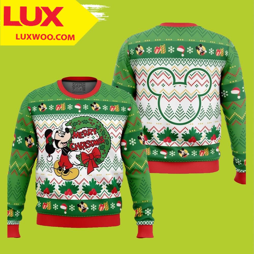 Merry Christmas Mickey Mouse Disney Ugly Christmas Sweater