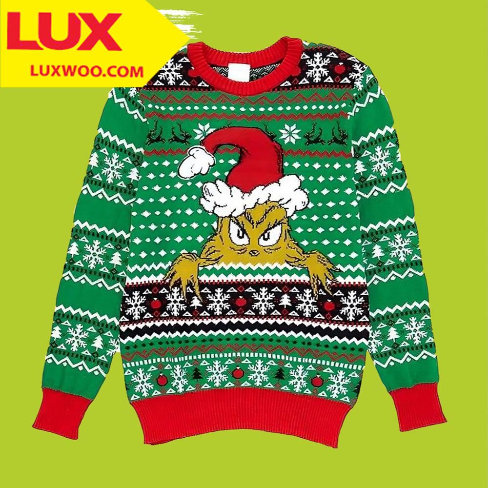 Merry Christmas Santa Grinch Ugly Christmas Sweater 3d