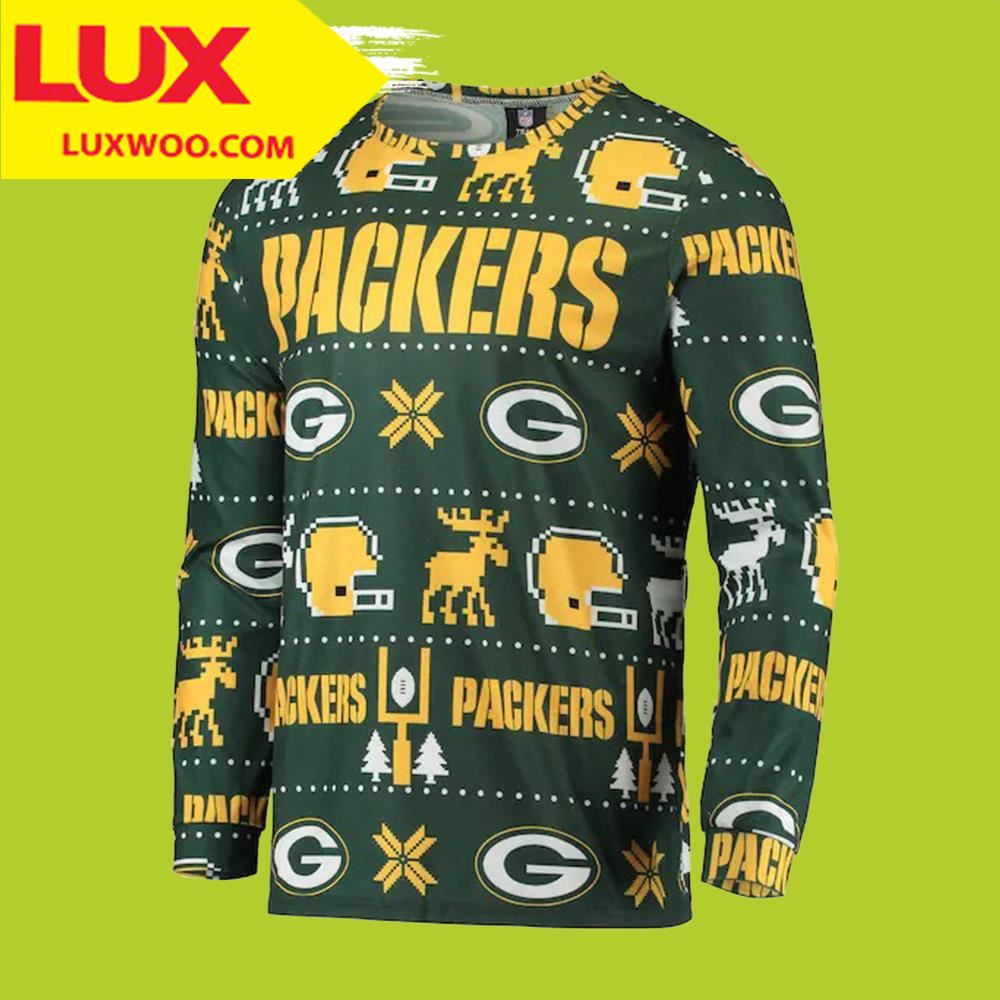 Merry Green Bay Packers Ugly Christmas Sweater
