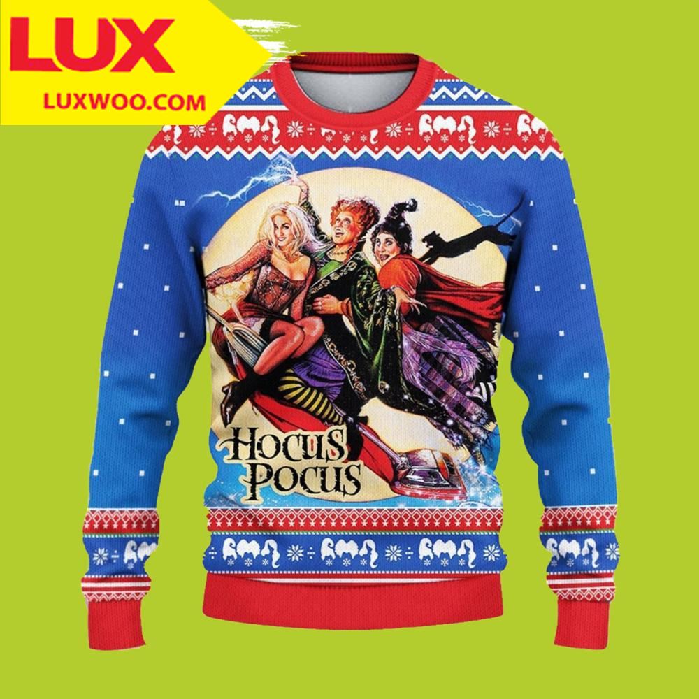 Merry Hocus Pocus Ugly Christmas Sweater
