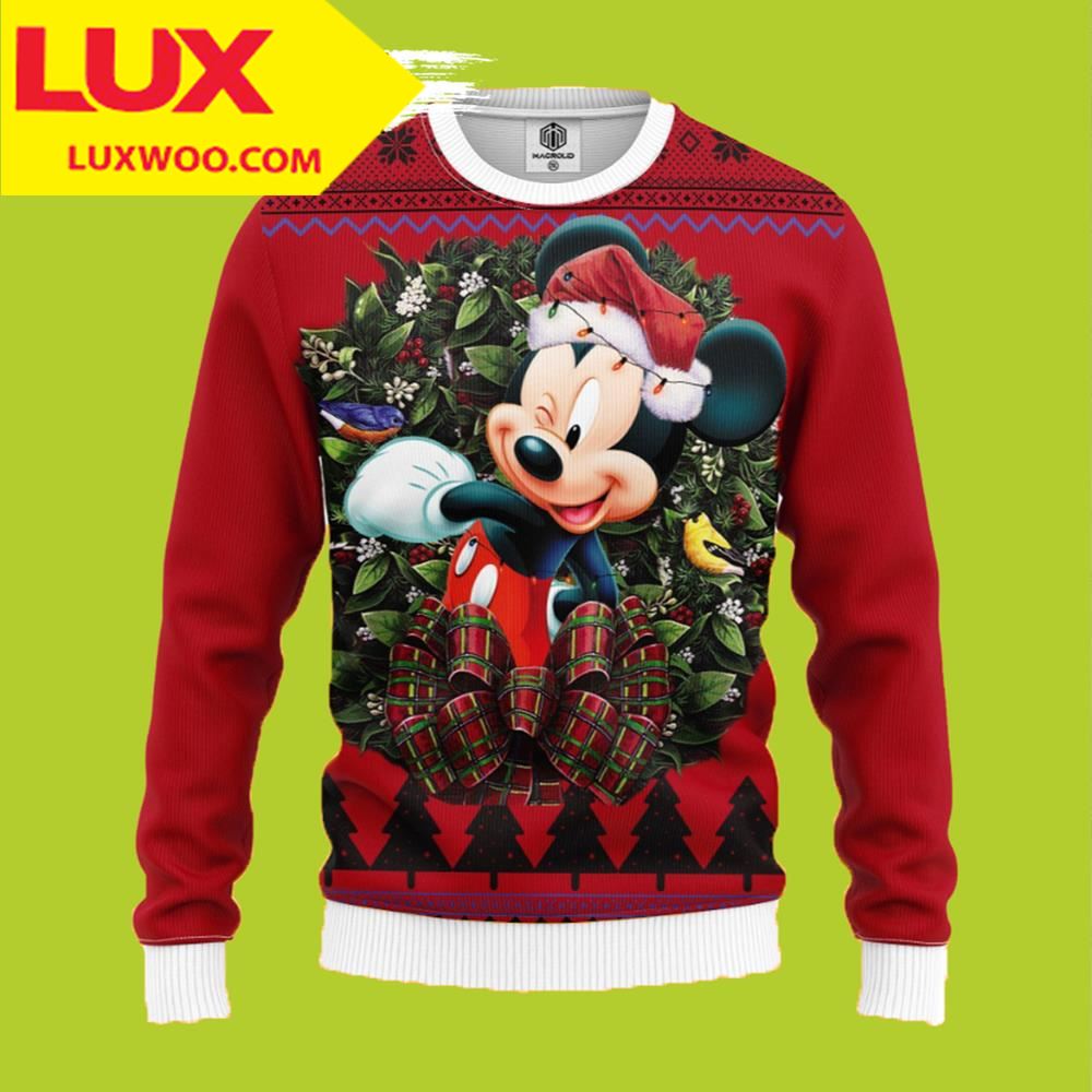 Mice Noel Style 2 Mickey Mouse Thanksgiving Ugly Sweater