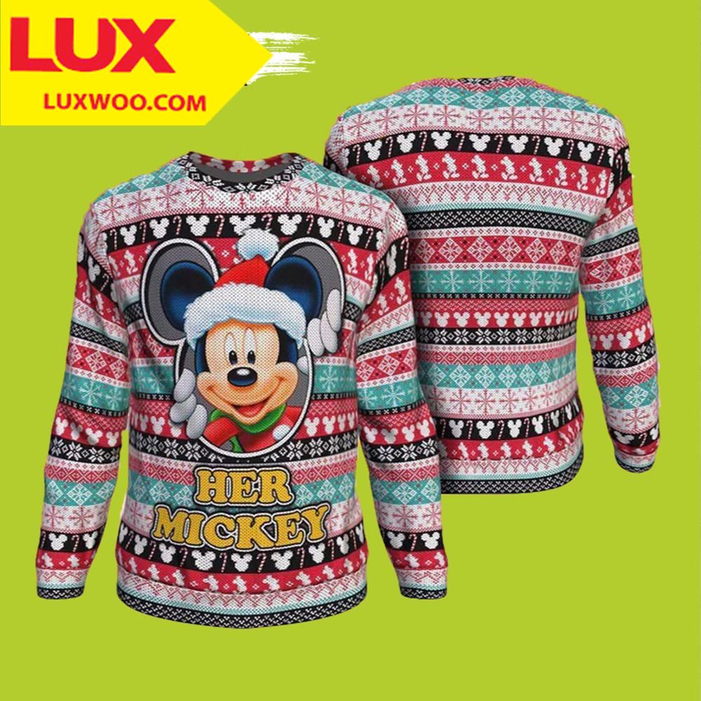 Mickey Mouse Thanksgiving Ugly Sweater Christmas Pattern