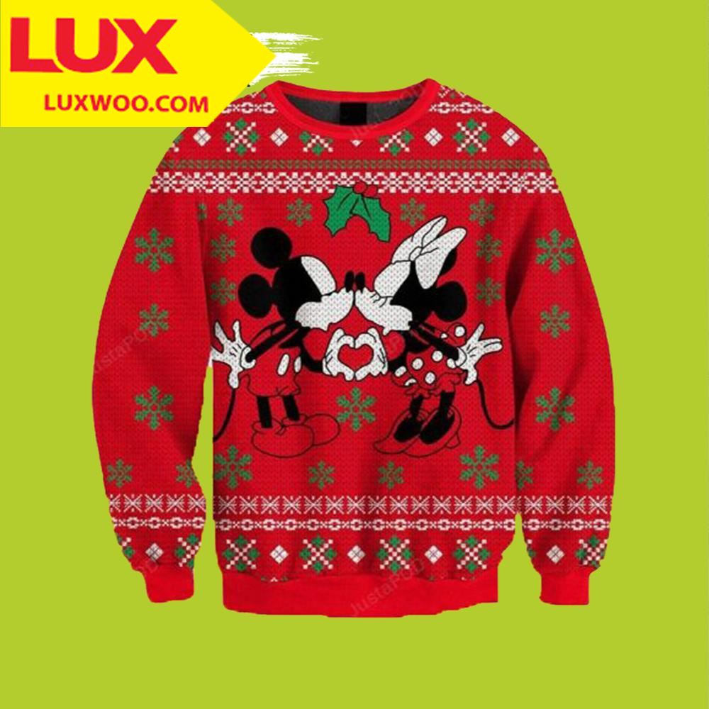 Mickey Mouse Thanksgiving Ugly Sweater Mickey Mouse And Minnie Mouse