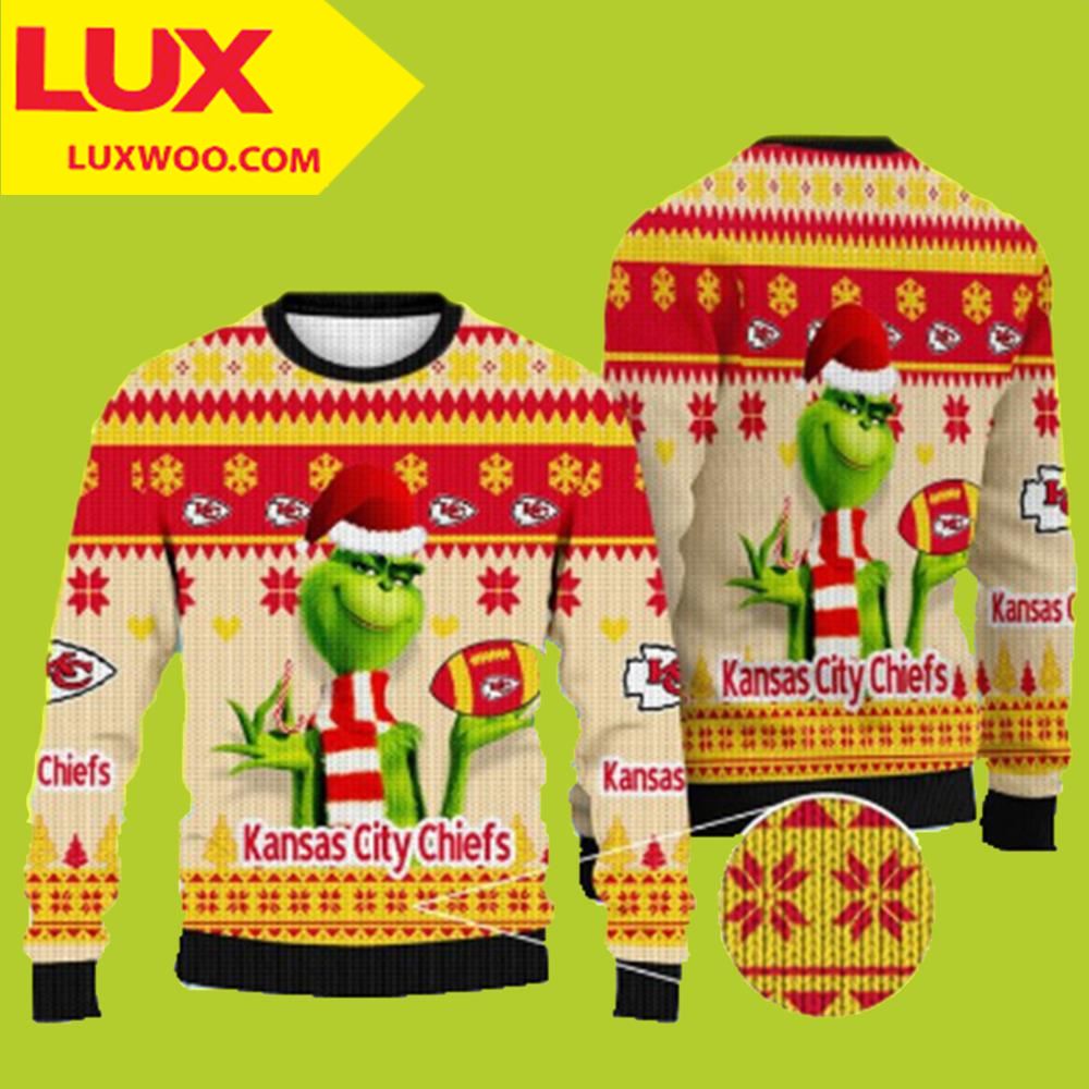 New Grinch Kansas City Chiefs Ugly Sweater
