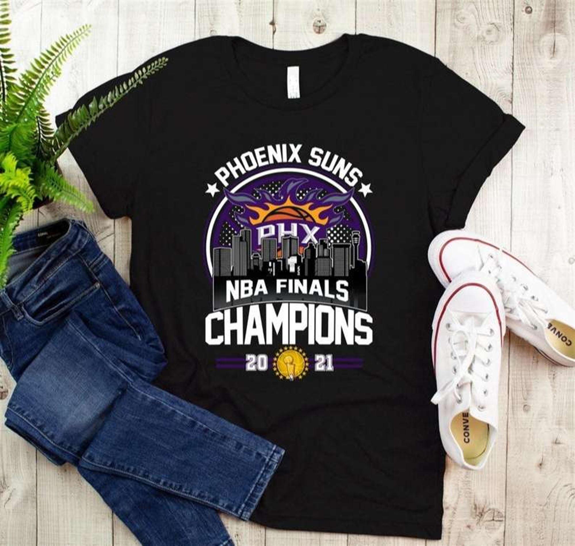 Phoenix Suns Nba Finals Champions 2021 T Shirt Plus Size Up To 5xl
