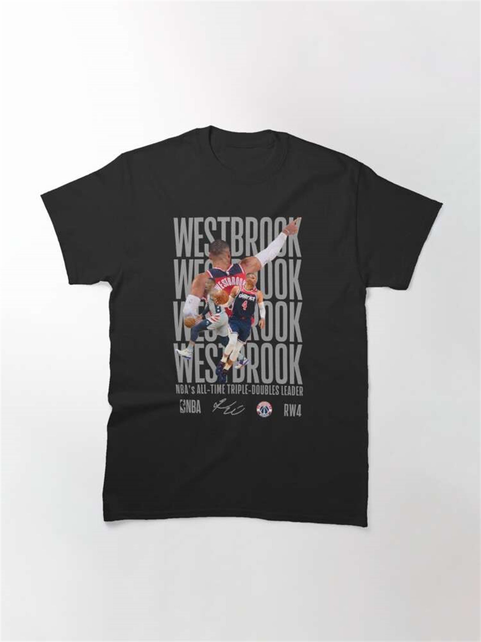 Russell Westbrook Nba All Time Triple Doubles Leader T Shirt Size Up To 5xl