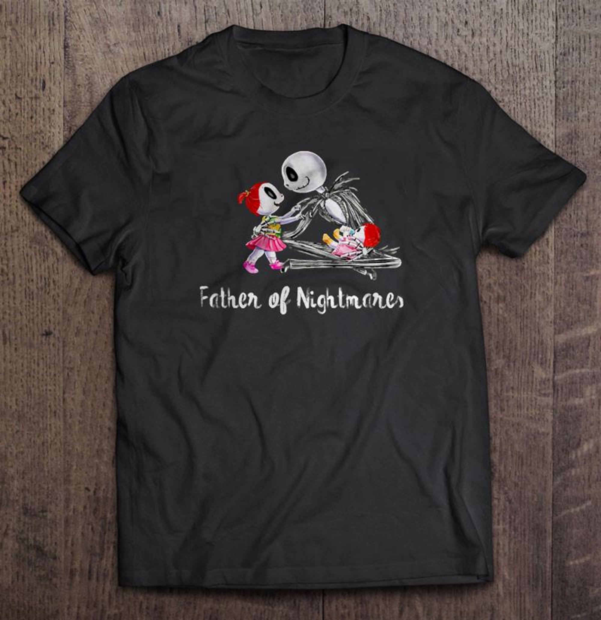 The Nightmare Before Christmas Movie Halloween Father Of Nightmares T-shirt Full Size Up To 5xl