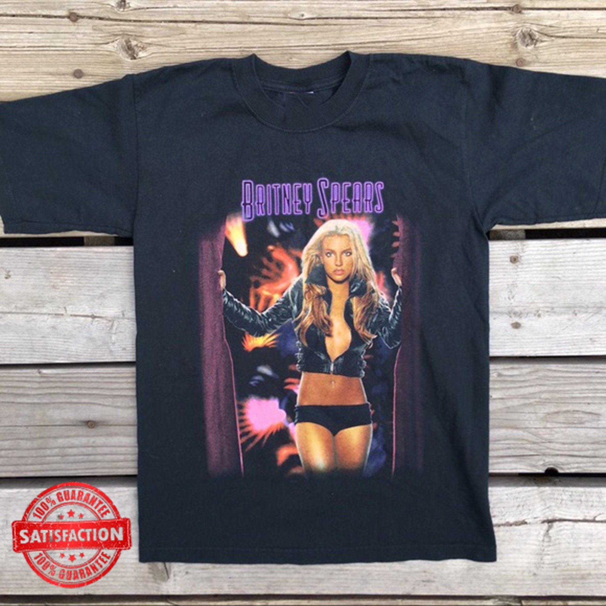 2004 Britney Spears Onyx Tour Rare T-shirt Ab225