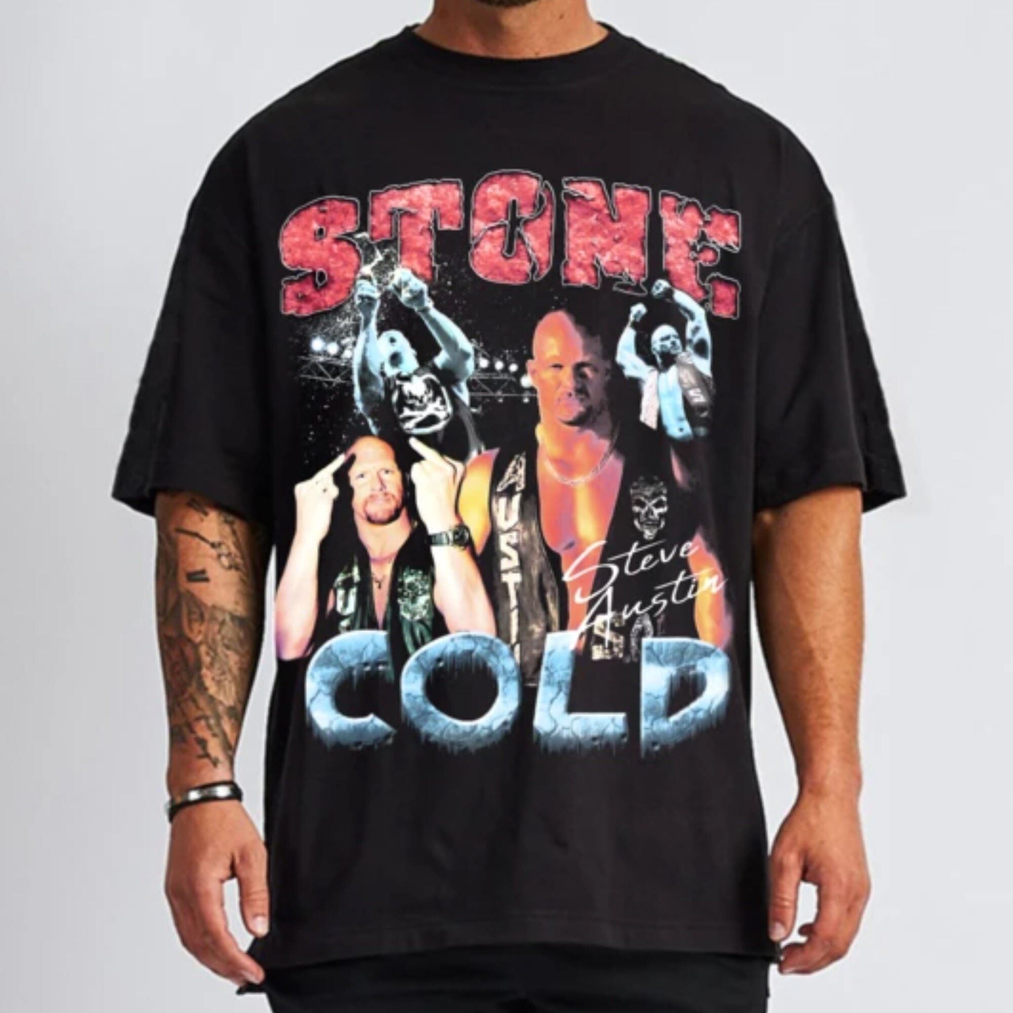 3 16 Stone Cold Vintage Inspired Bootleg T Shirt Stone Cold Steve Austin T Shirt