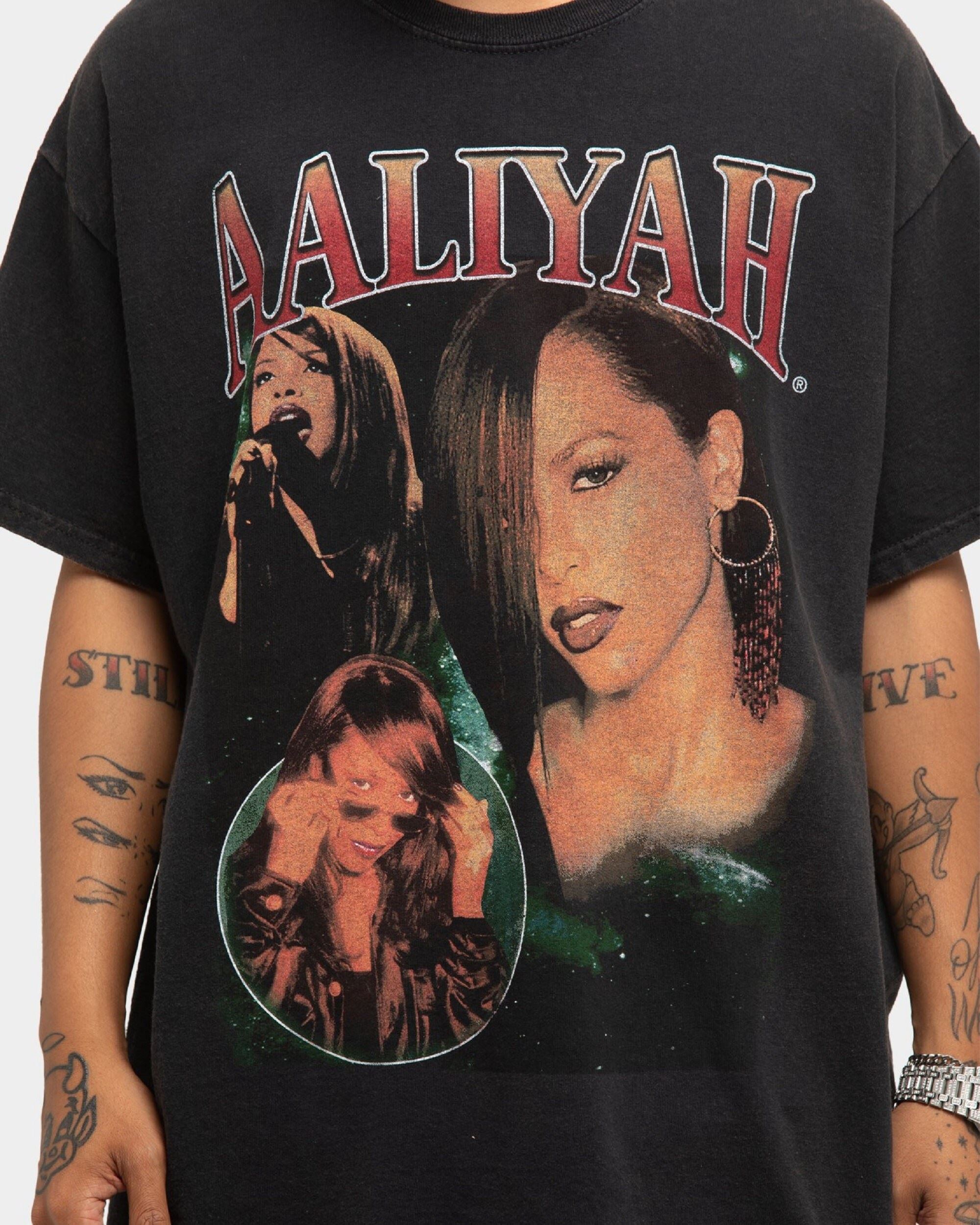 Aaliyah Collage Bootleg Vintage T-shirt Print Art Shirt Gift For Men Women Unisex T-shirt