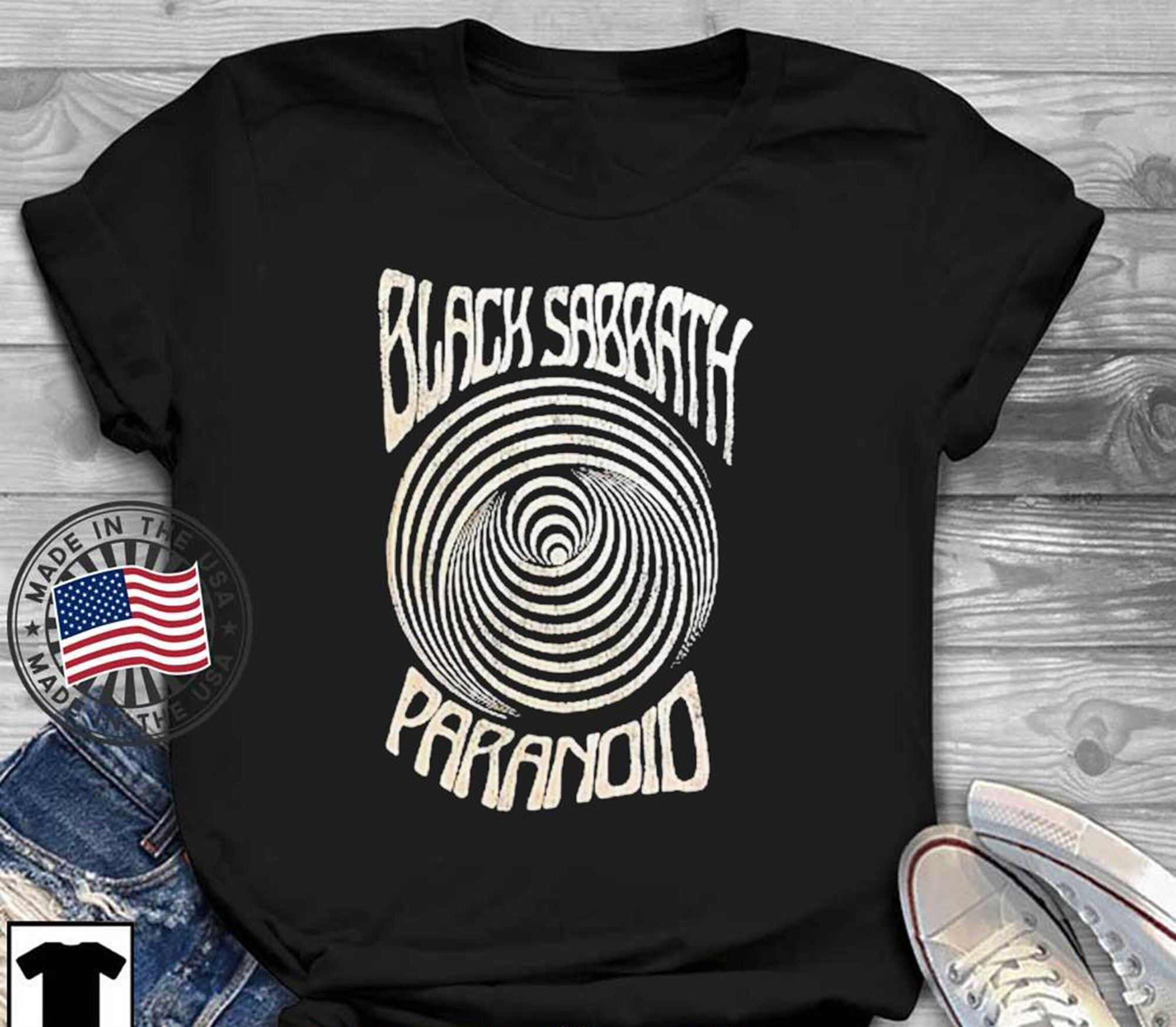 Black Sabbath T Shirt Black Sabbath Paranoid Vintage T Shirt Gift Ab265