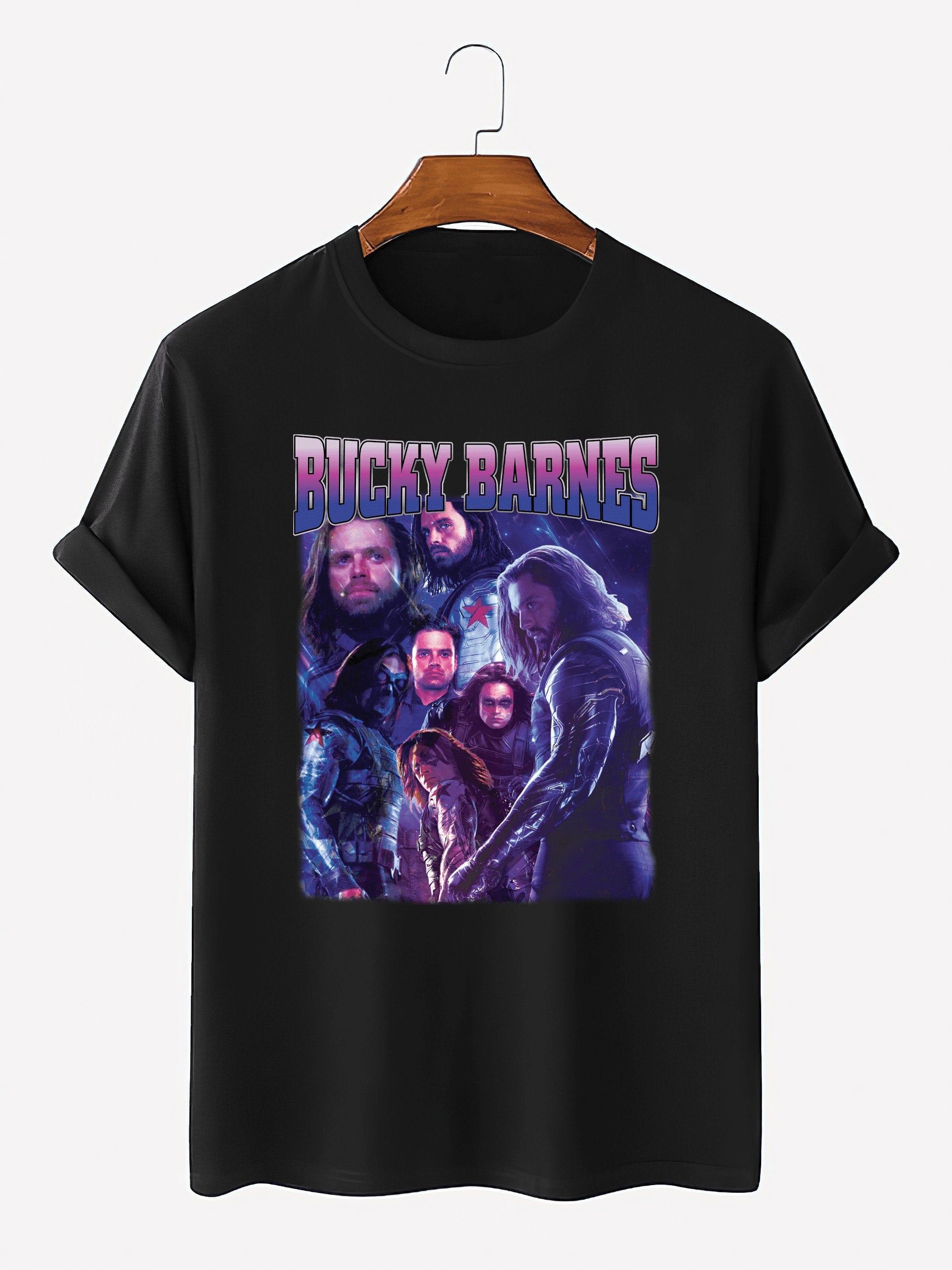 Bucky Barnes Vintage Retro 90s Tshirt The Falcon And Winter Soldier ...