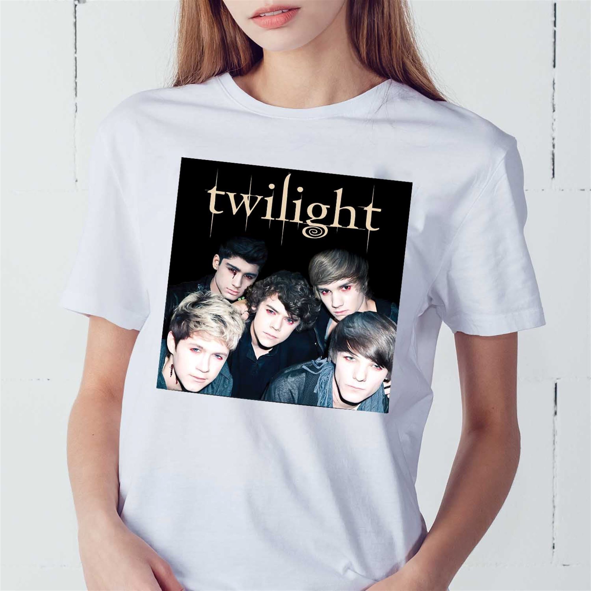 One Direction As Twilight Shirt Twilight Shirt The Twilight Saga Edward  Cullen Shirt Robert Pattinson Robert Pattinson Shirt Ha-c29-7-6 