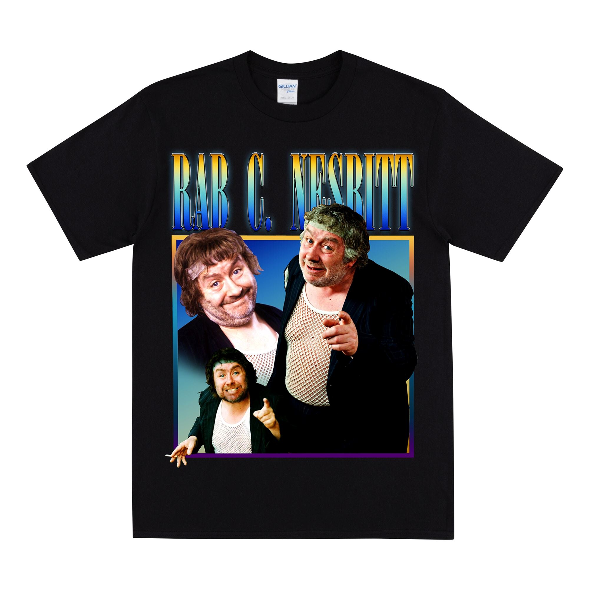 Rab C Nesbitt Tribute T-shirt Birthday Gift For Boyfriend Husband Baggy ...