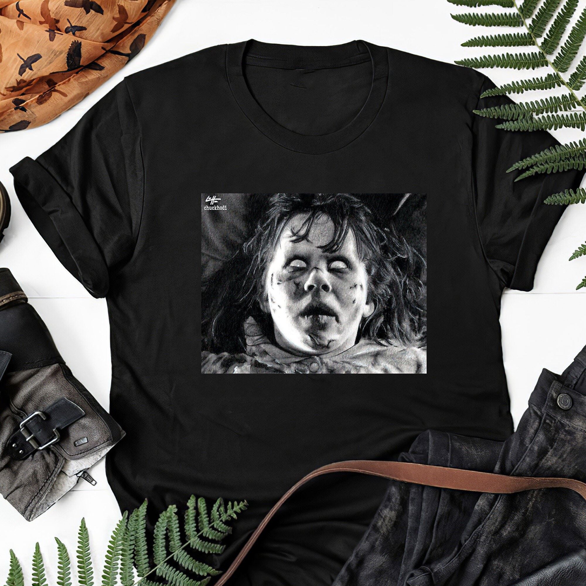 Regan Macneil Exorcist Horror Vintage Classic Creepy Scary Gift Tee For Men Women Unisex T-shirt