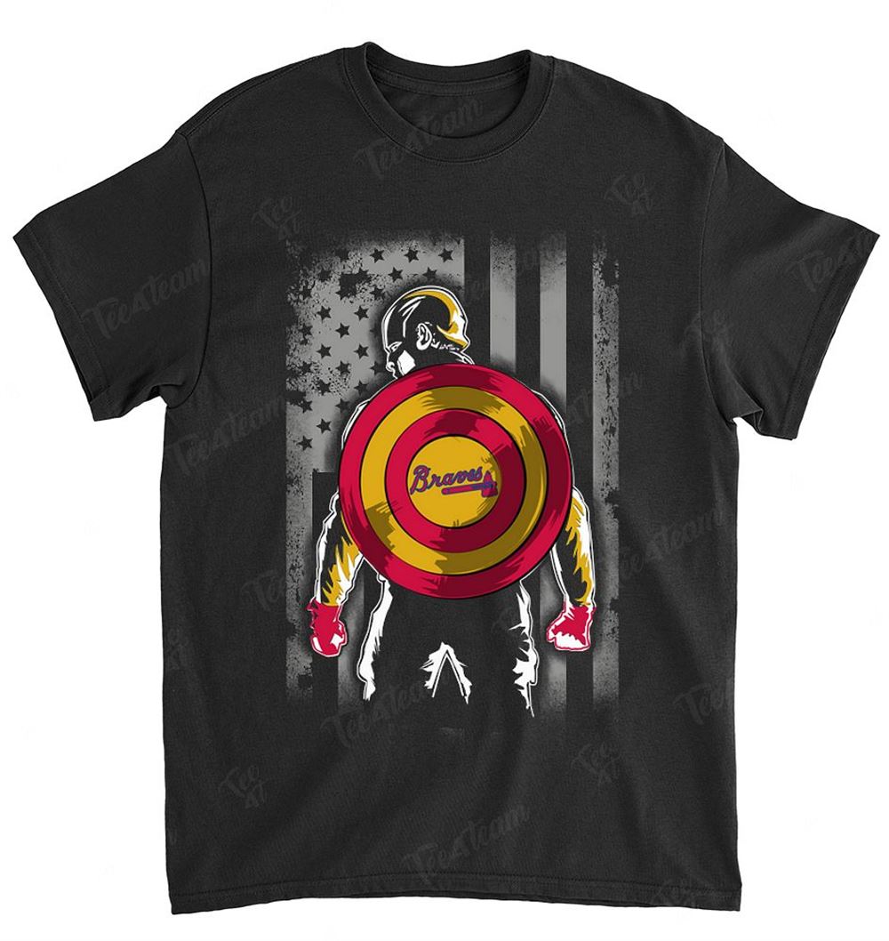 Mlb Atlanta Braves 017 Captain Dc Marvel Jersey Superhero Avenger Shirt Size Up To 5xl