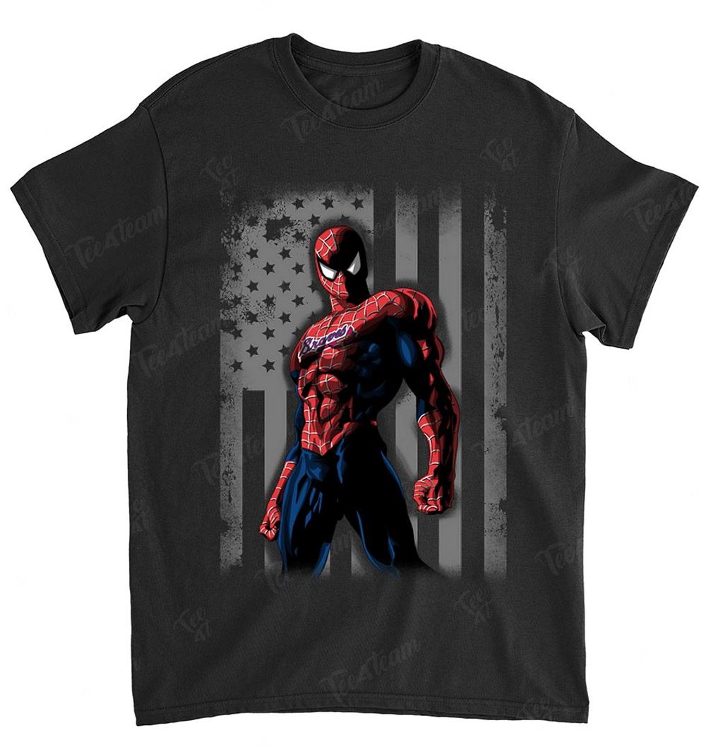 Mlb Atlanta Braves 021 Spiderman Flag Dc Marvel Jersey Superhero Avenger Shirt