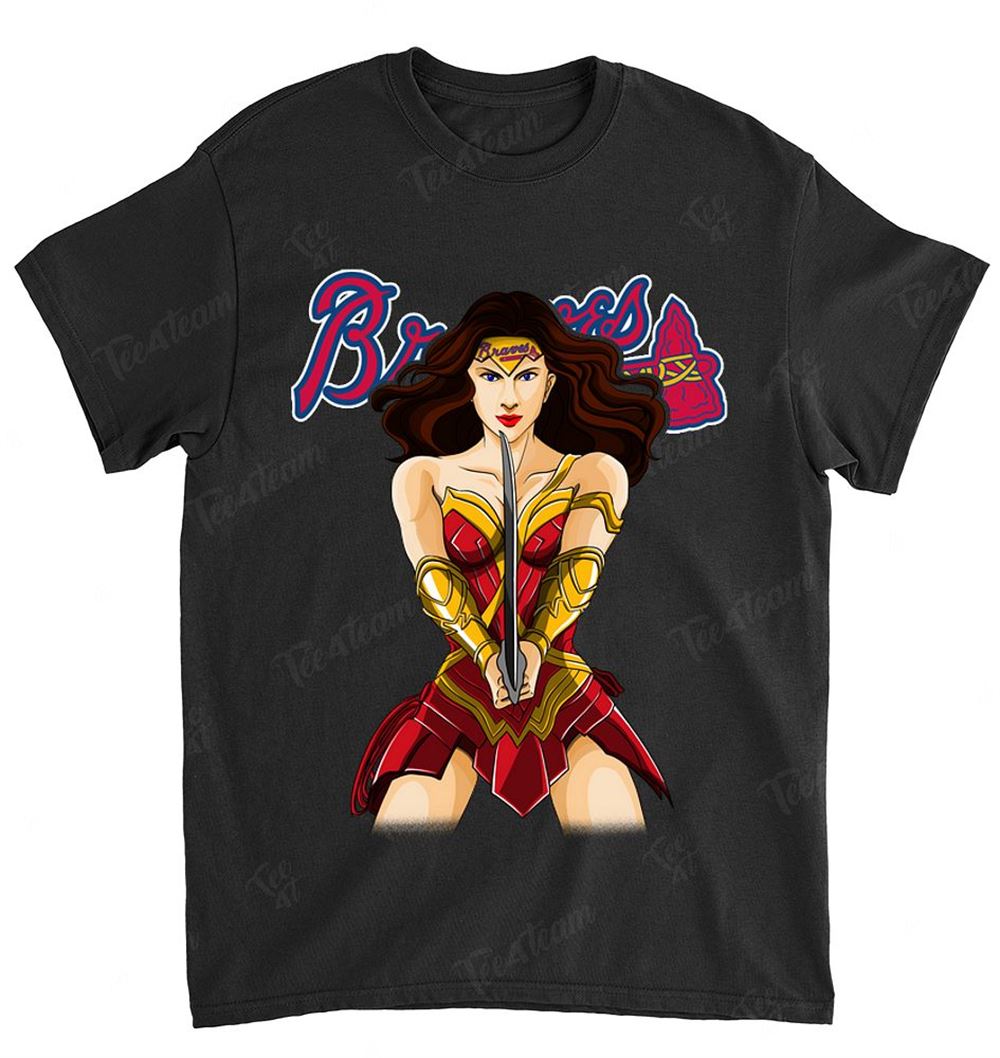 Mlb Atlanta Braves 025 Wonderwoman Dc Marvel Jersey Superhero Avenger Shirt Full Size Up To 5xl