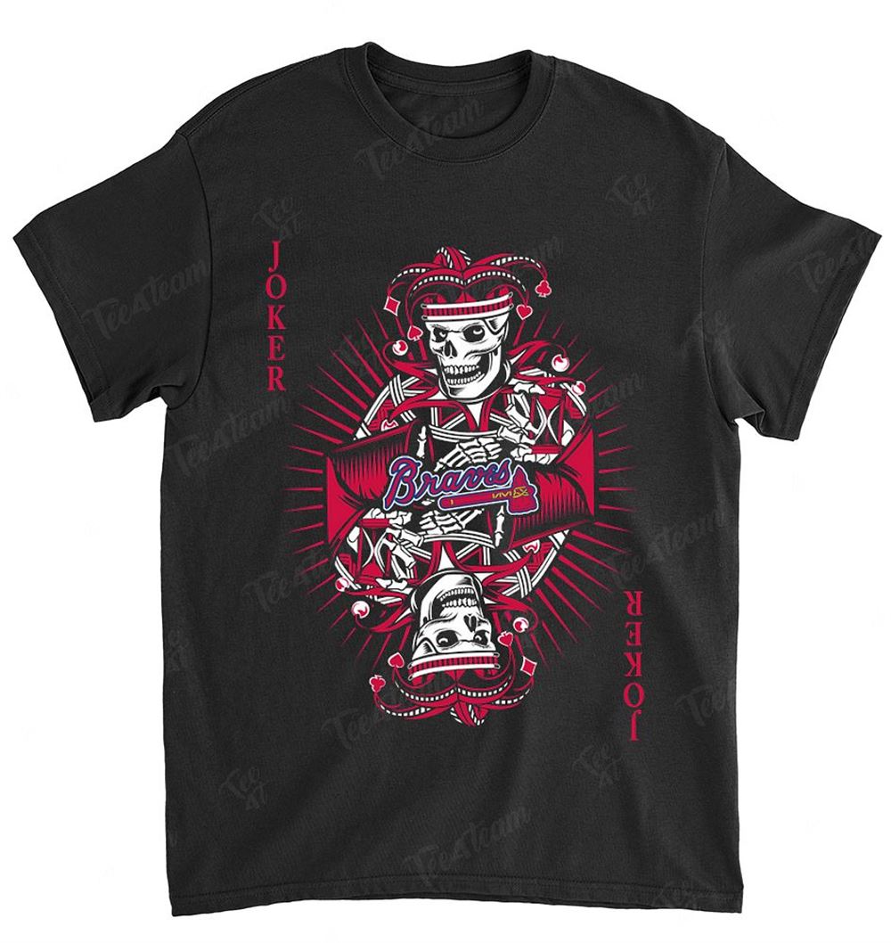 Mlb Atlanta Braves 045 Joker Card Poker Shirt Full Size Up To 5xl