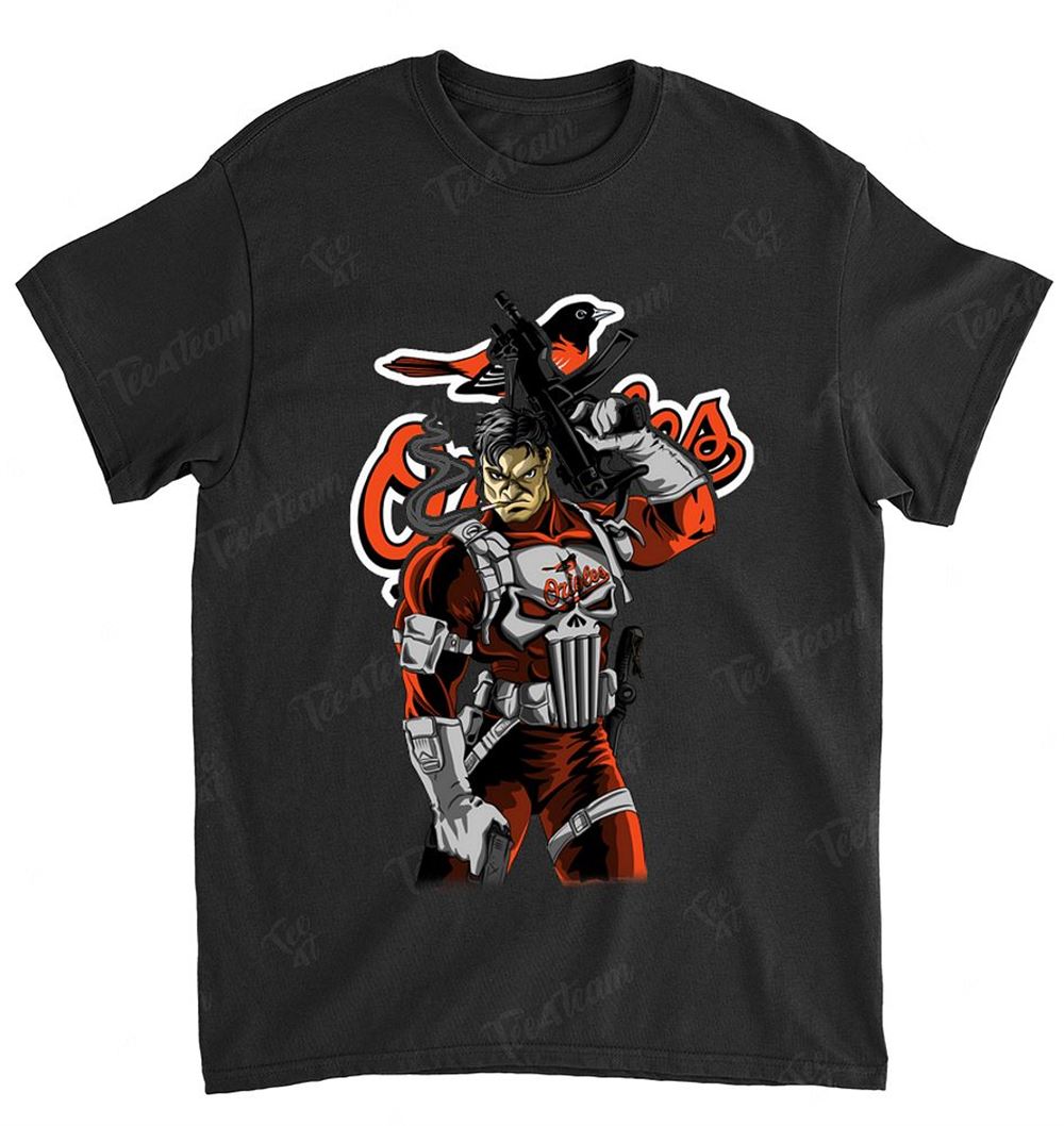 Mlb Baltimore Orioles 022 Punisher Dc Marvel Jersey Superhero Avenger Shirt