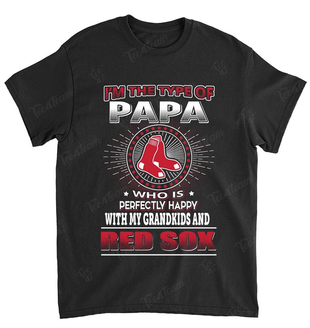 Mlb Boston Red Sox 156 Papa Loves Grandkids Shirt