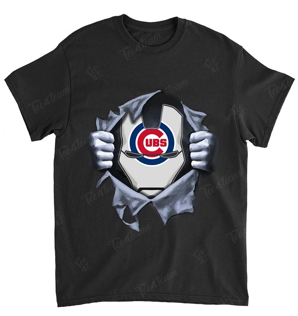 Mlb Chicago Cubs 074 Ironman Logo Dc Marvel Jersey Superhero Avenger Shirt Full Size Up To 5xl