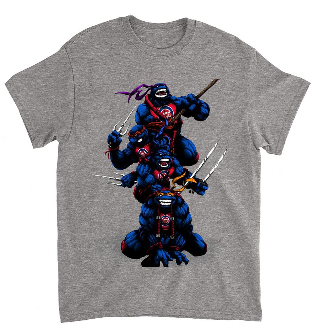 Mlb Chicago Cubs 077 Teenage Mutant Ninja Turtles Shirt Plus Size Up To 5xl