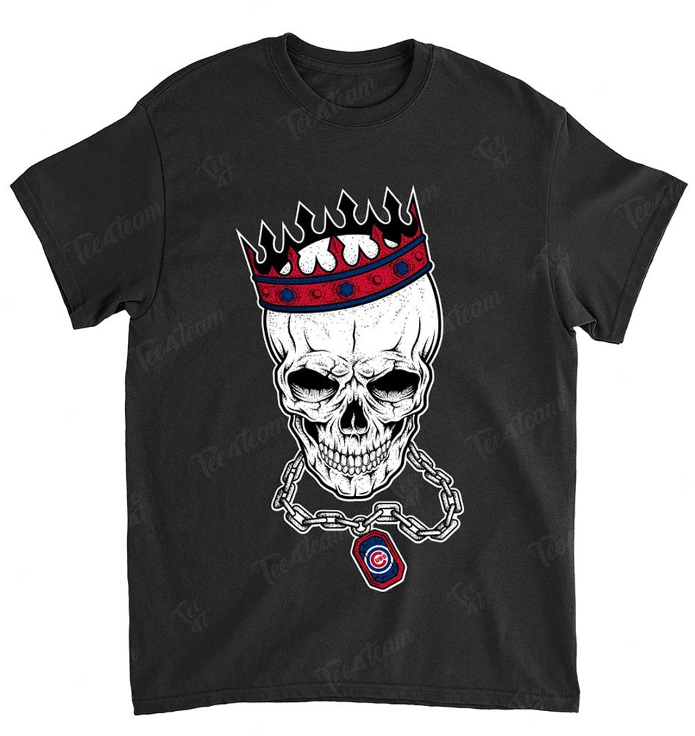 Mlb Chicago Cubs 080 Skull Rock With Crown Shirt