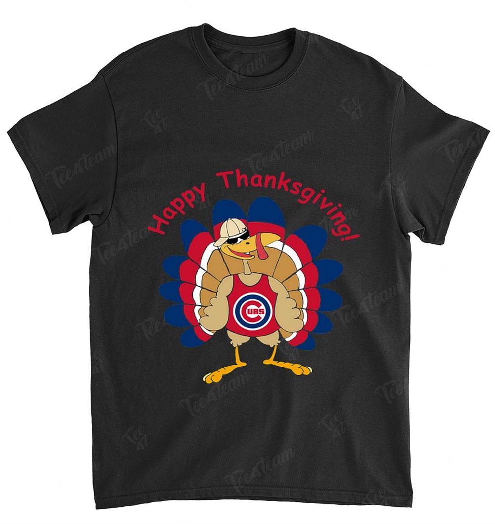 Mlb Chicago Cubs 112 Happy Thanksgiving Shirt Plus Size Up To 5xl