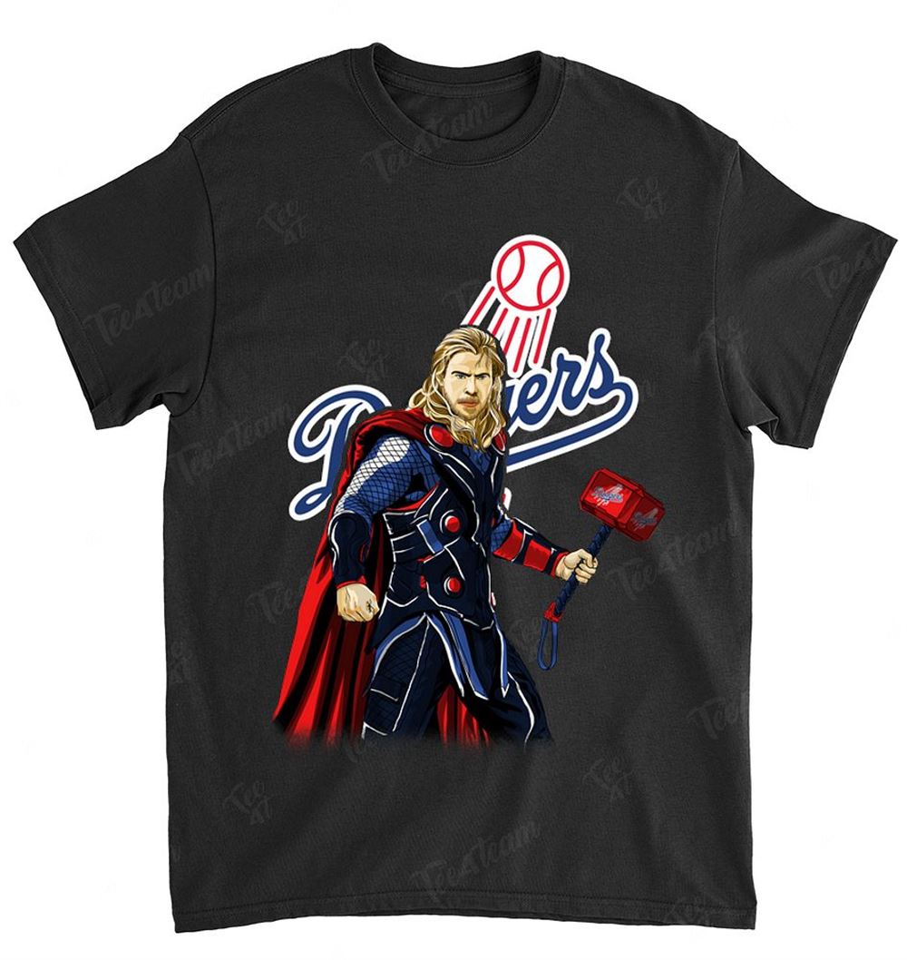MLB Los Angeles Dodgers 024 Thor Dc Marvel Jersey Superhero Avenger Shirt Tshirt For Fan