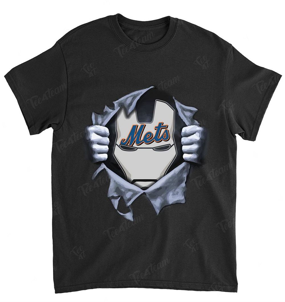 Mlb New York Mets 074 Ironman Logo Dc Marvel Jersey Superhero Avenger Shirt Plus Size Up To 5xl