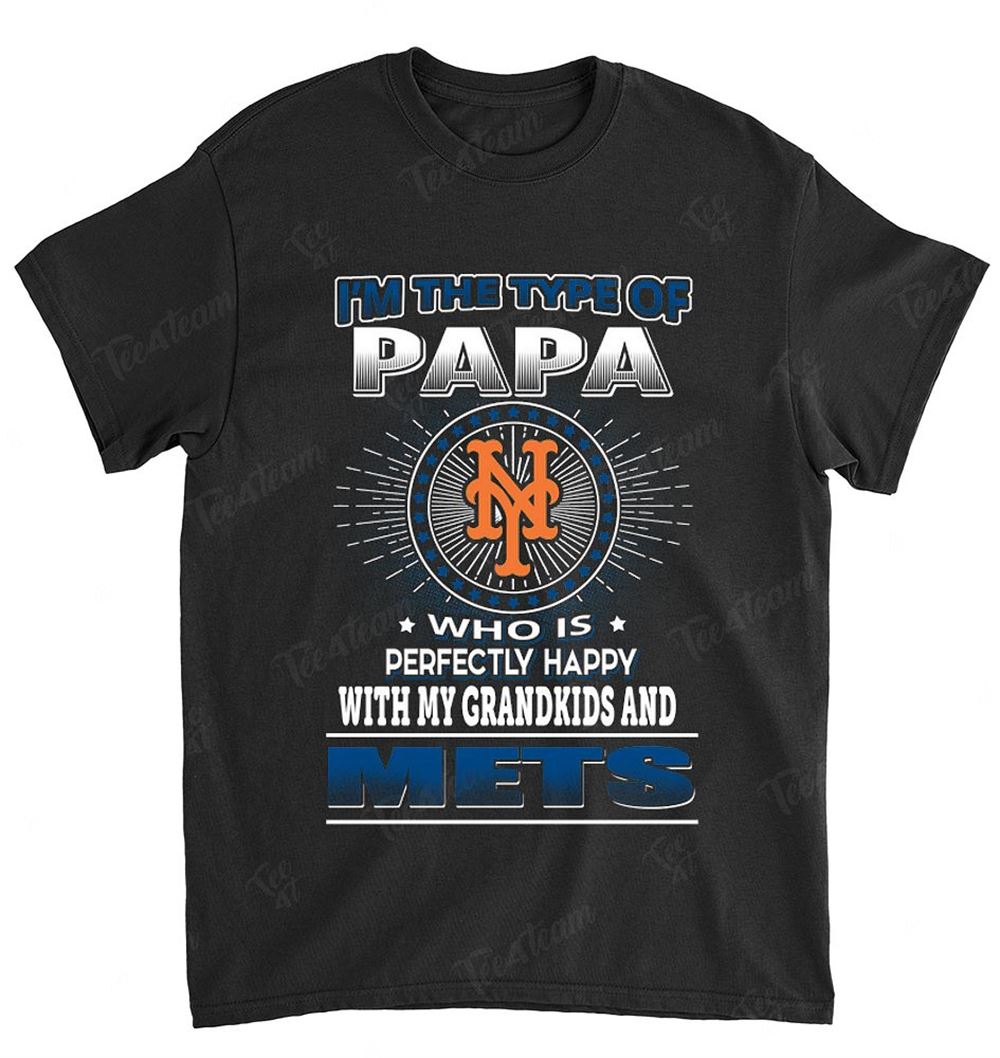 Mlb New York Mets 156 Papa Loves Grandkids Shirt Plus Size Up To 5xl