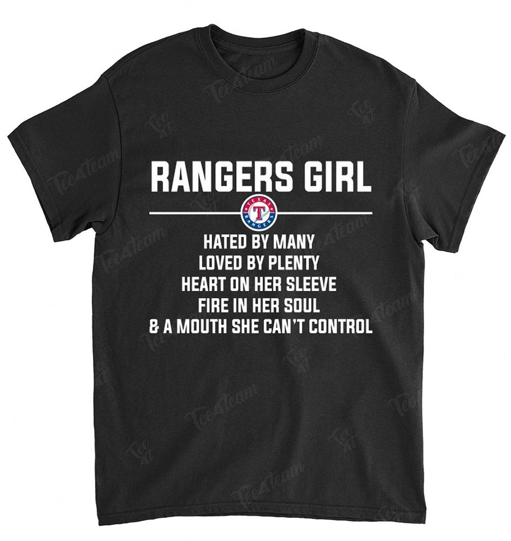 Mlb Texas Rangers 007 Girl Hated By Many Loved By Plenty Shirt Plus Size Up To 5xl