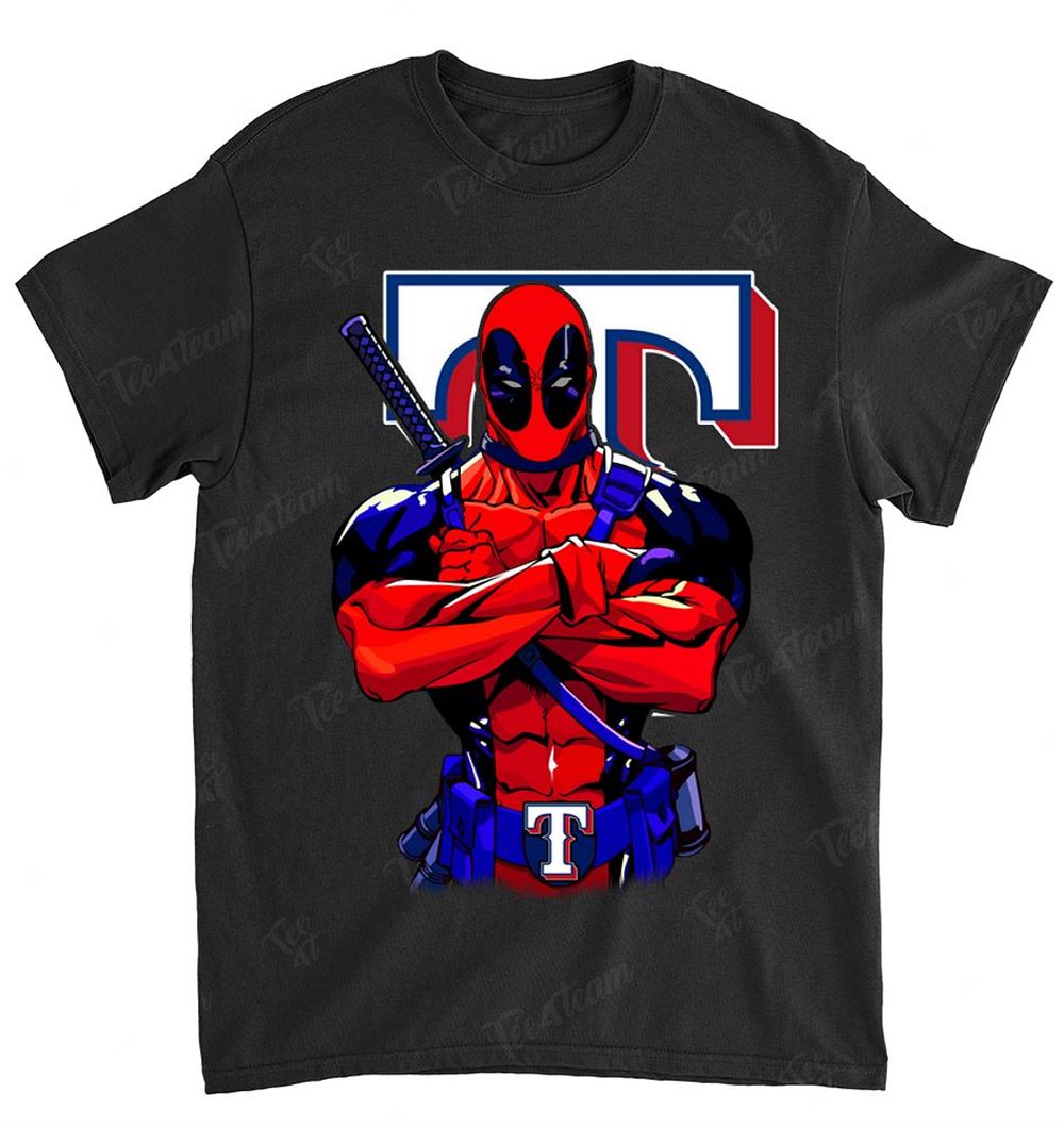 Mlb Texas Rangers 010 Deadpool Dc Marvel Jersey Superhero Avenger Shirt Full Size Up To 5xl