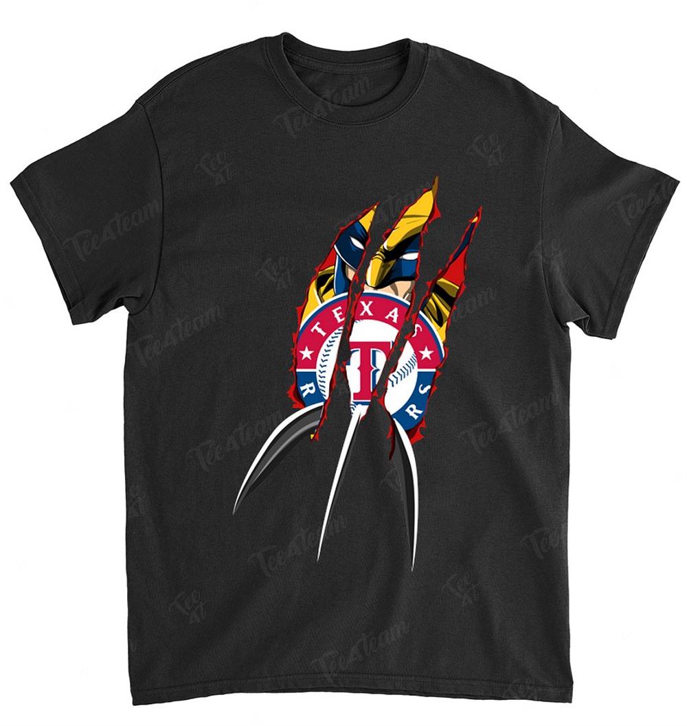 Mlb Texas Rangers 027 Wolverine Dc Marvel Jersey Superhero Avenger Shirt Size Up To 5xl