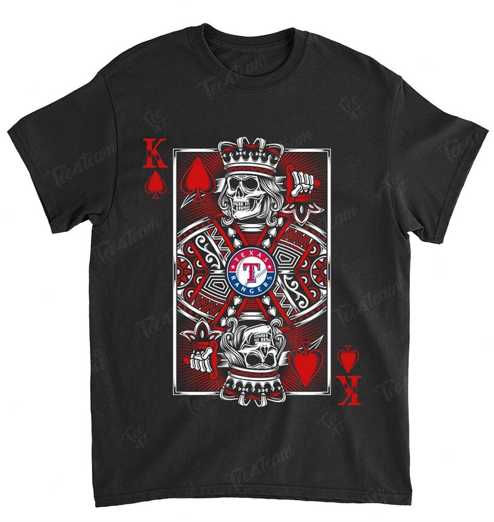 Mlb Texas Rangers 043 King Card Poker Shirt