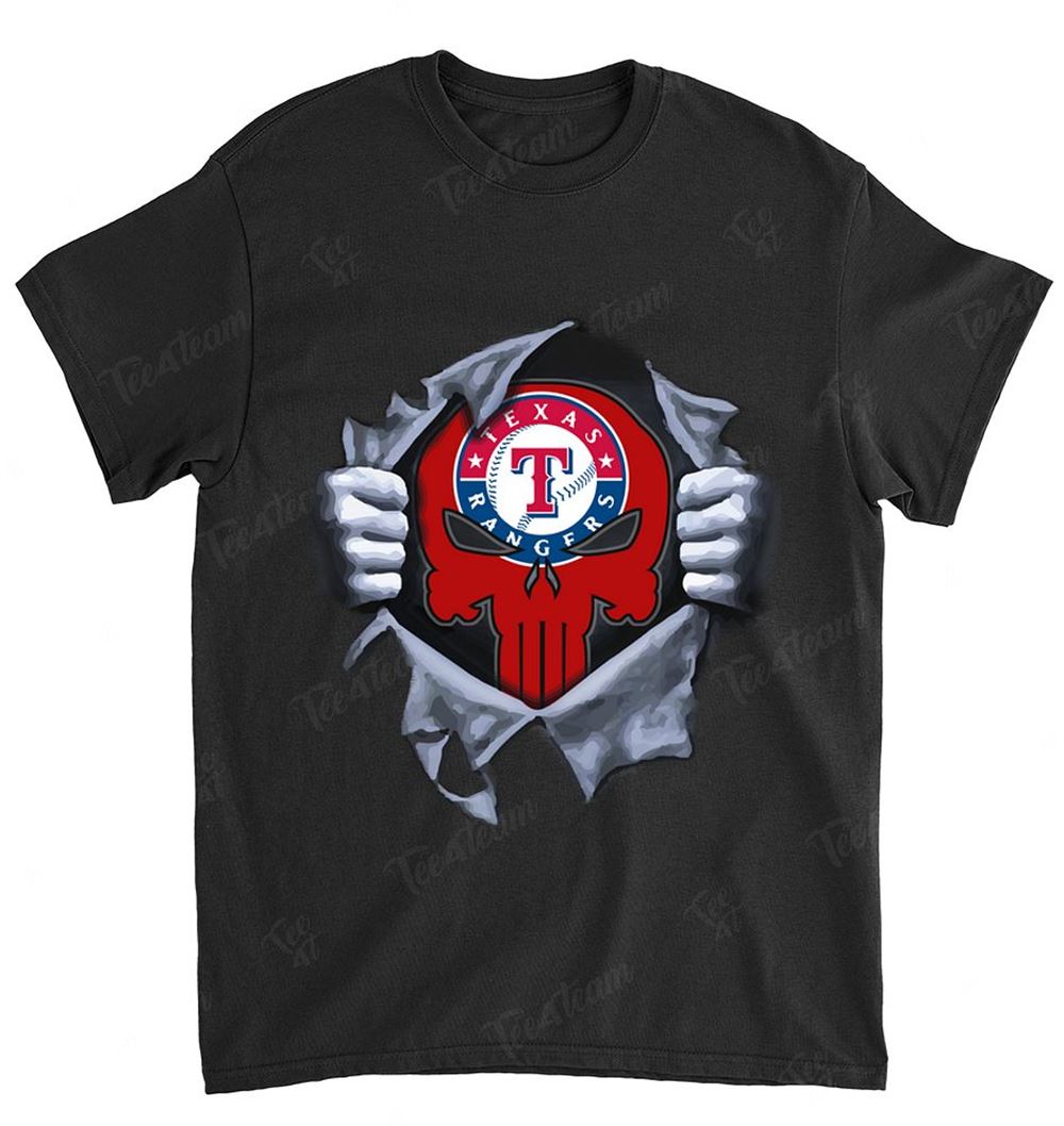 Mlb Texas Rangers 075 Punisher Logo Dc Marvel Jersey Superhero Avenger Shirt Plus Size Up To 5xl
