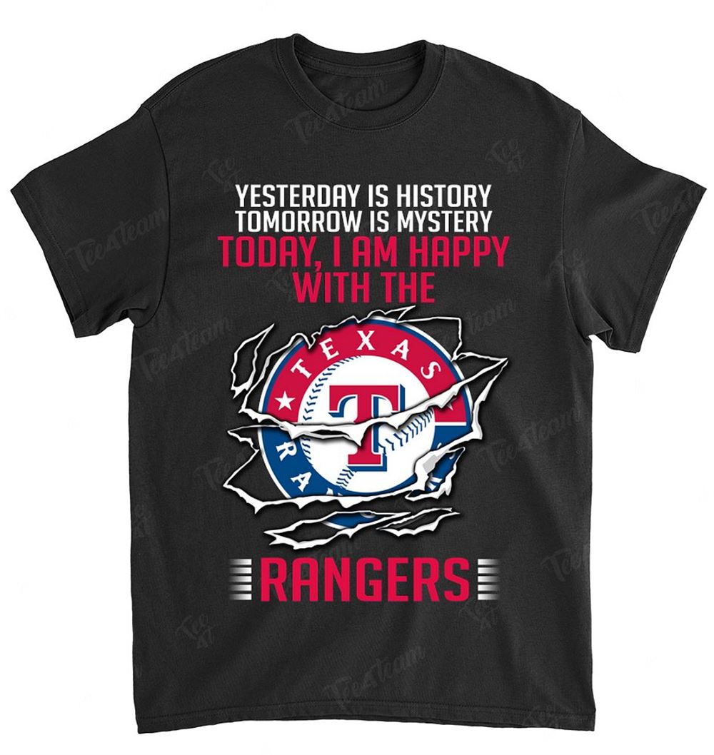 Mlb Texas Rangers 169 Yesterday Is History Shirt