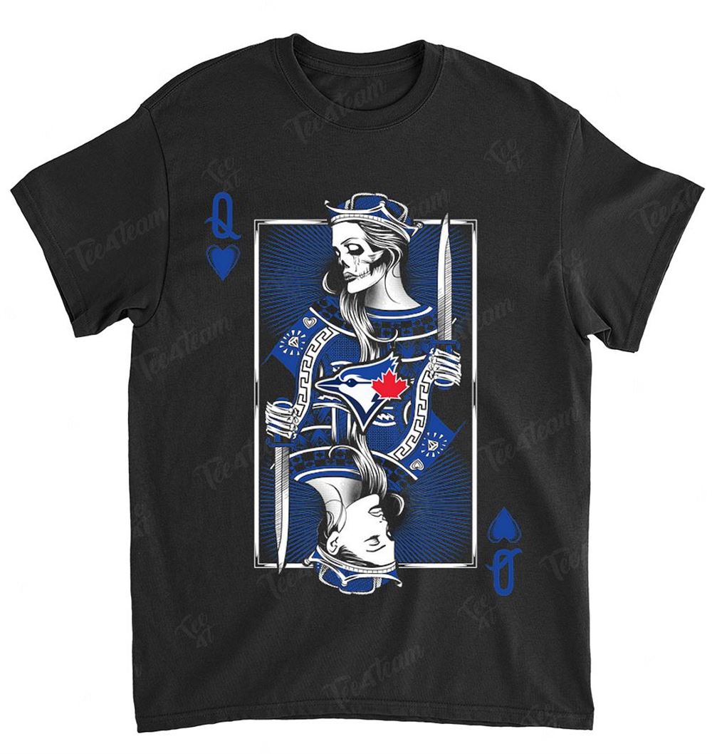 Mlb Toronto Blue Jays 044 Queen Card Poker Shirt Size Up To 5xl