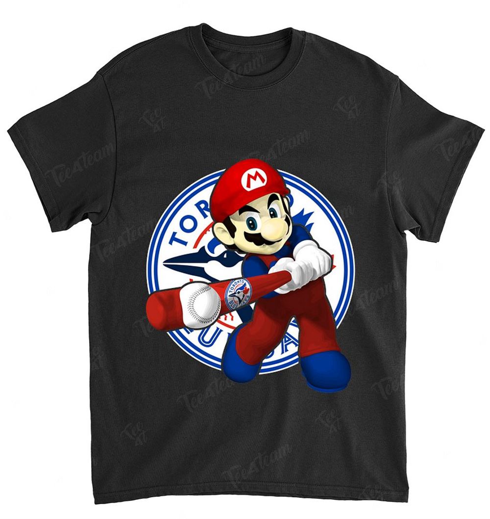 Mlb Toronto Blue Jays 052 Mario Nintendo Shirt Plus Size Up To 5xl