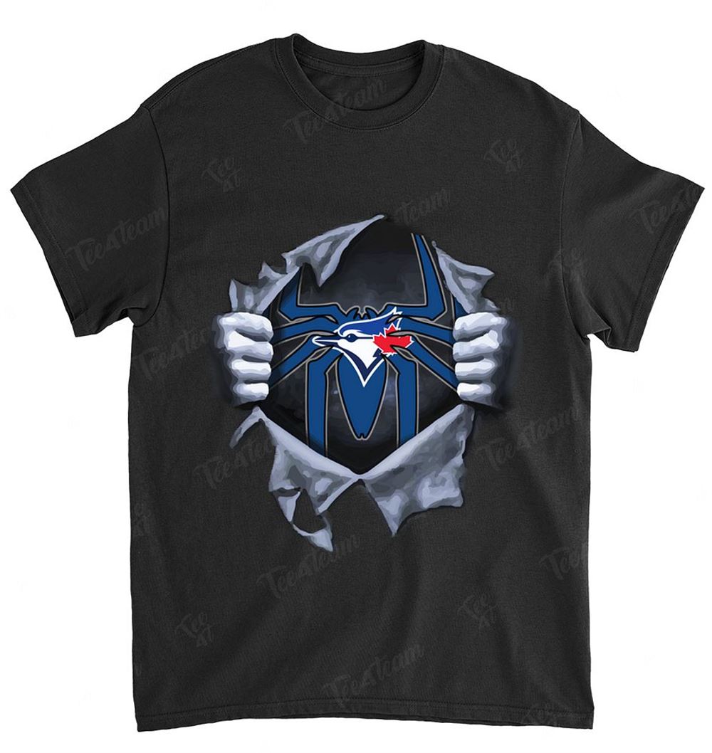 Mlb Toronto Blue Jays 072 Spiderman Logo Dc Marvel Jersey Superhero Avenger Shirt Size Up To 5xl