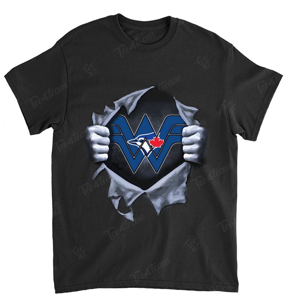 Mlb Toronto Blue Jays 076 Wonderwoman Logo Dc Marvel Jersey Superhero Avenger Shirt Full Size Up To 5xl