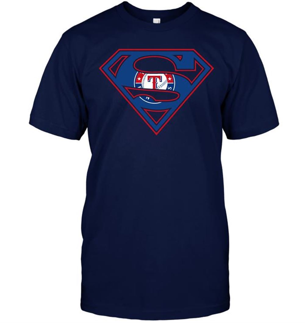 Superman Texas Rangers Shirt Plus Size Up To 5xl