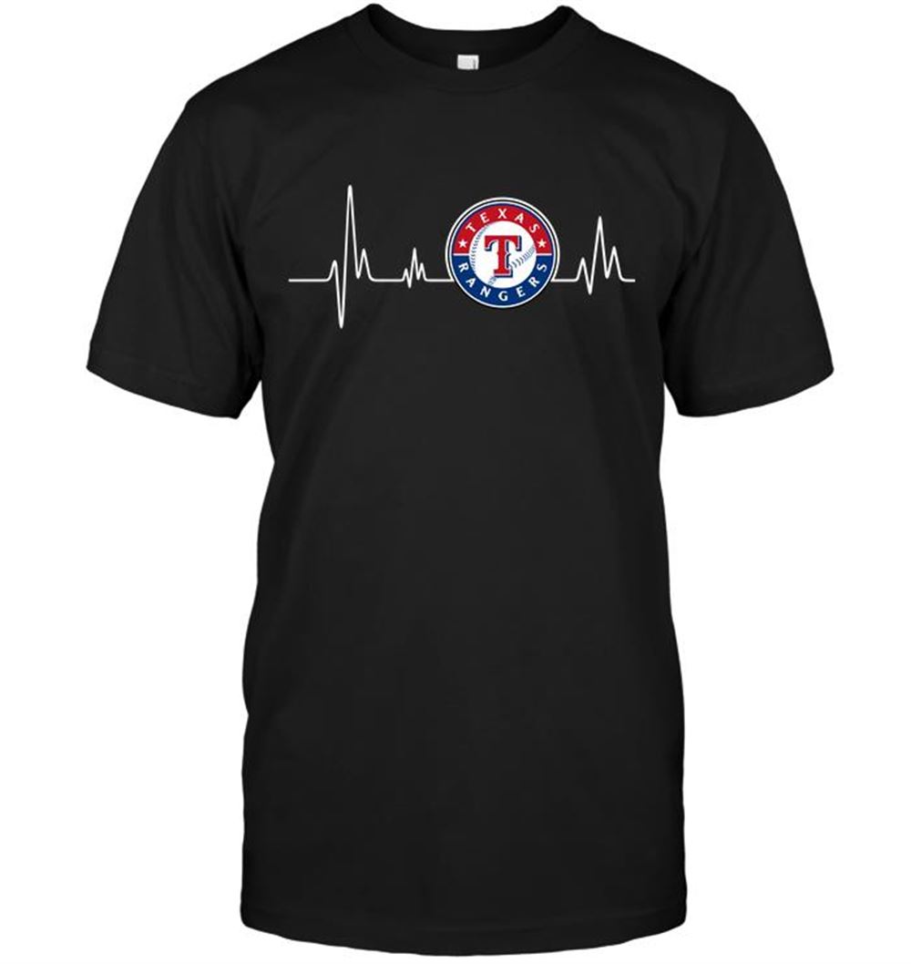 Texas Rangers Heartbeat Shirt Size Up To 5xl
